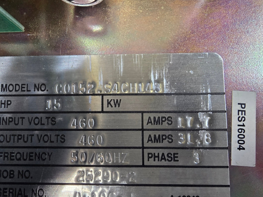 POWERTEC 2000 C0152.S4CH143 460V 17.7A UNMP