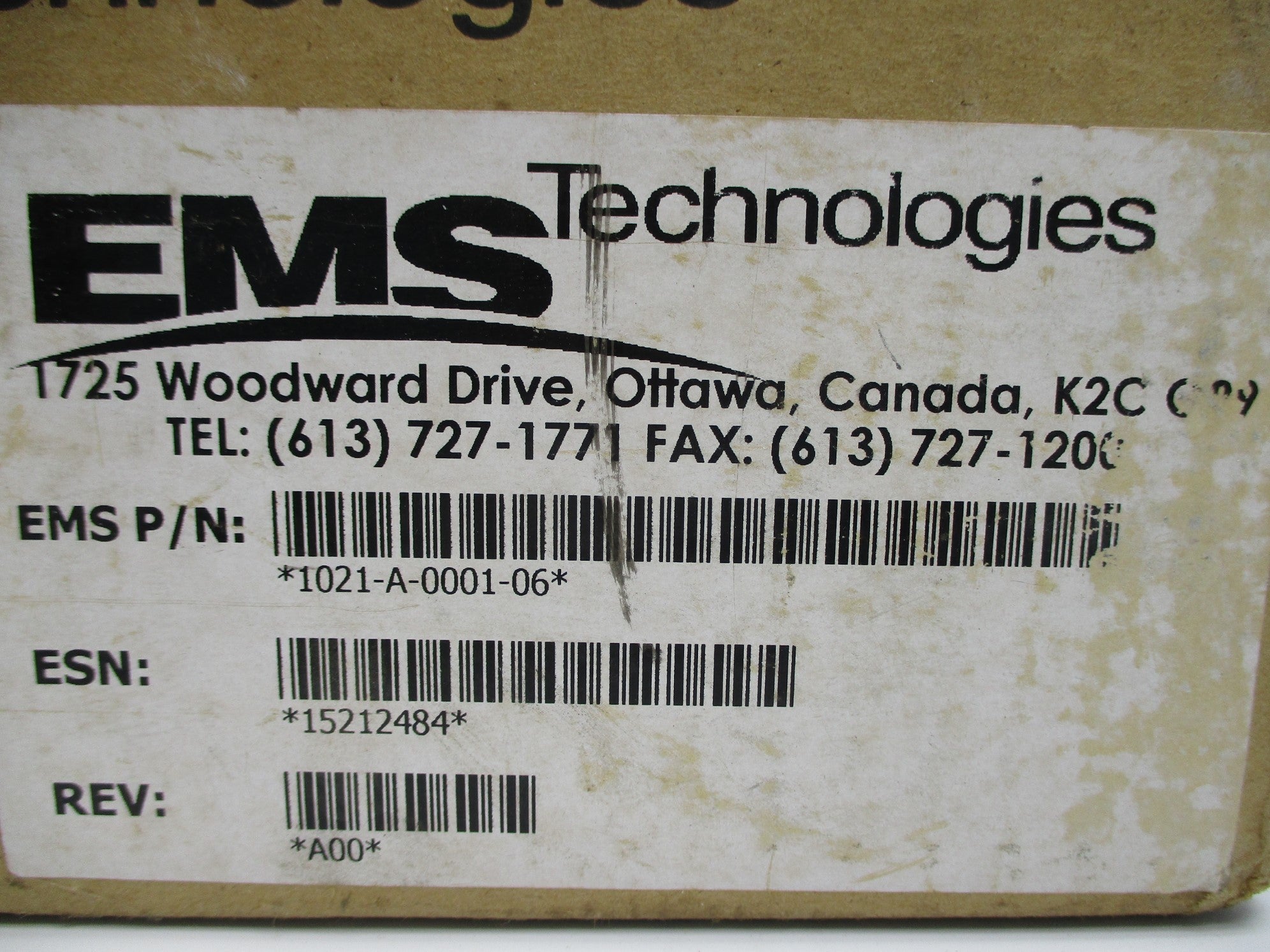 EMS TECHNOLOGIES 1021-A-0001-06 NSMP