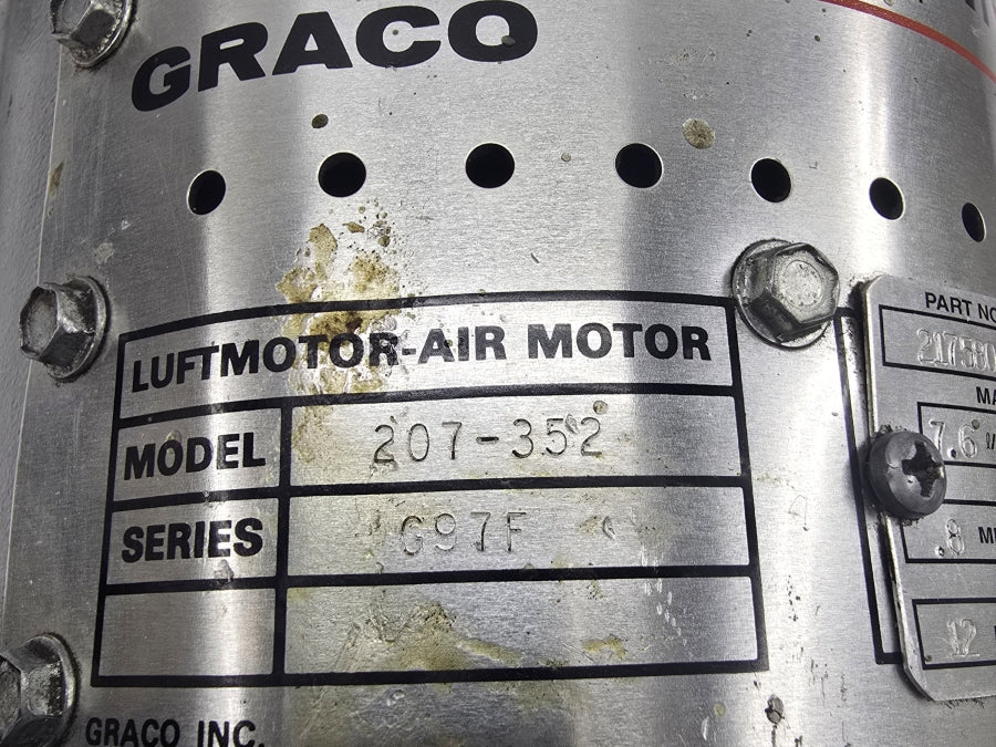 GRACO 207-352 217580 SER. G97F 120/1800PSI UNMP