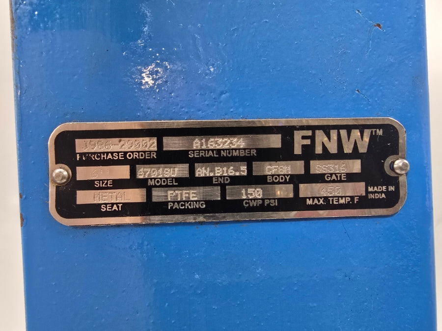 FNW 6701SU 150PSI 6" NSNP