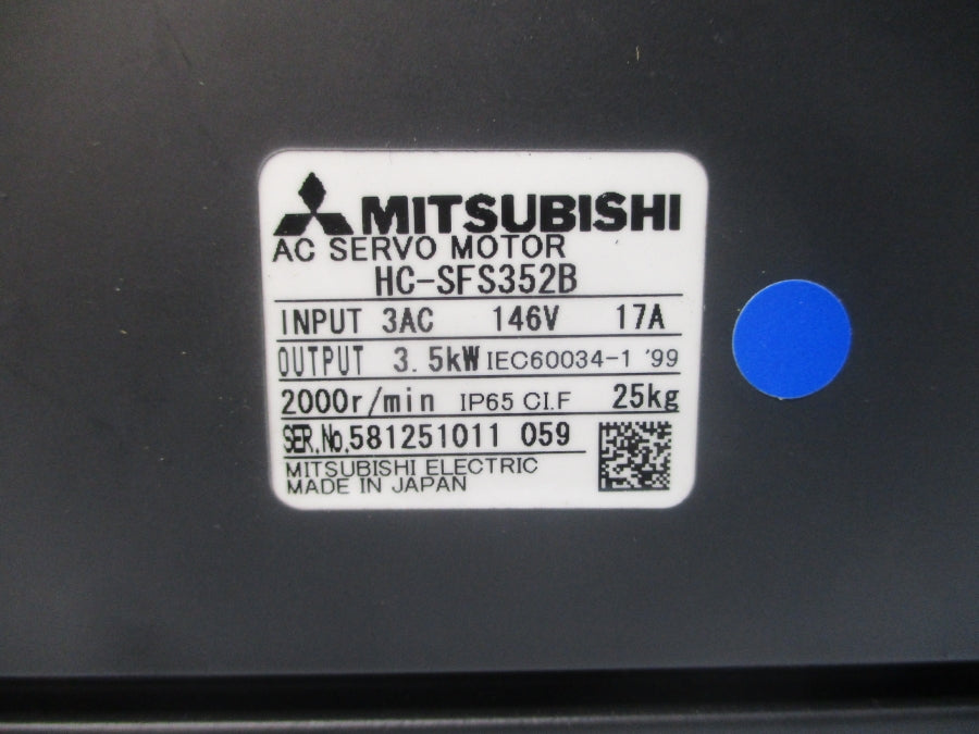 MITSUBISHI HC-SFS352B 146VAC 17A NSNP