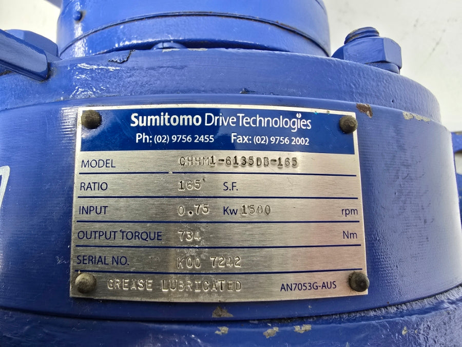 SUMITOMO CHHM1-6135DB-165 TC-FX 240/415V 3.4/2.0A NSNP