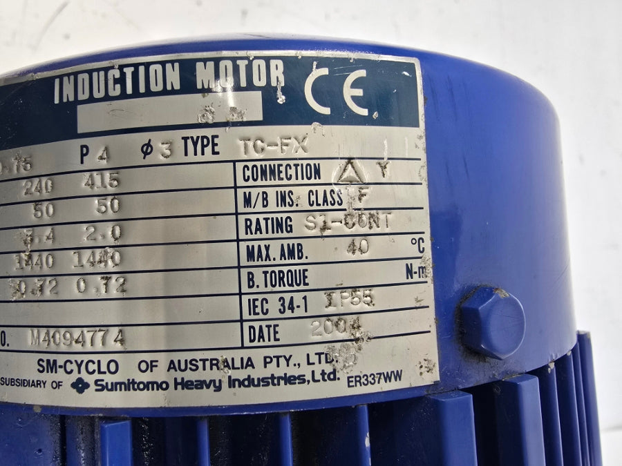 SUMITOMO CHHM1-6135DB-165 TC-FX 240/415V 3.4/2.0A NSNP