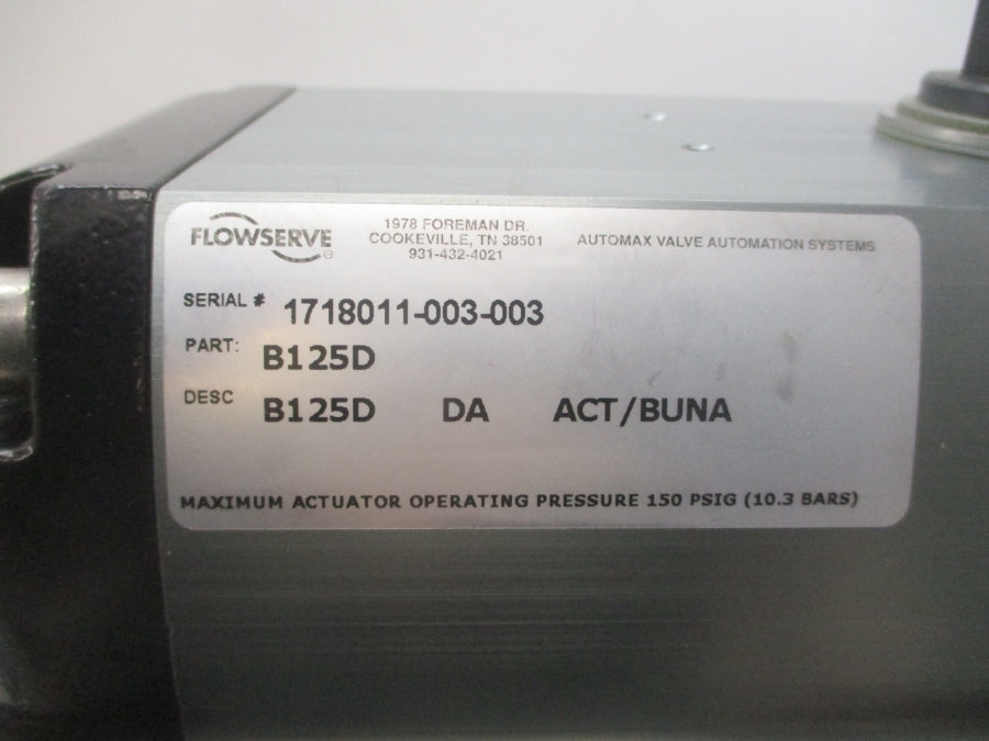 FLOWSERVE B125D 3-BX2-L311SA1V9NS 250/400PSI 3" NSNP