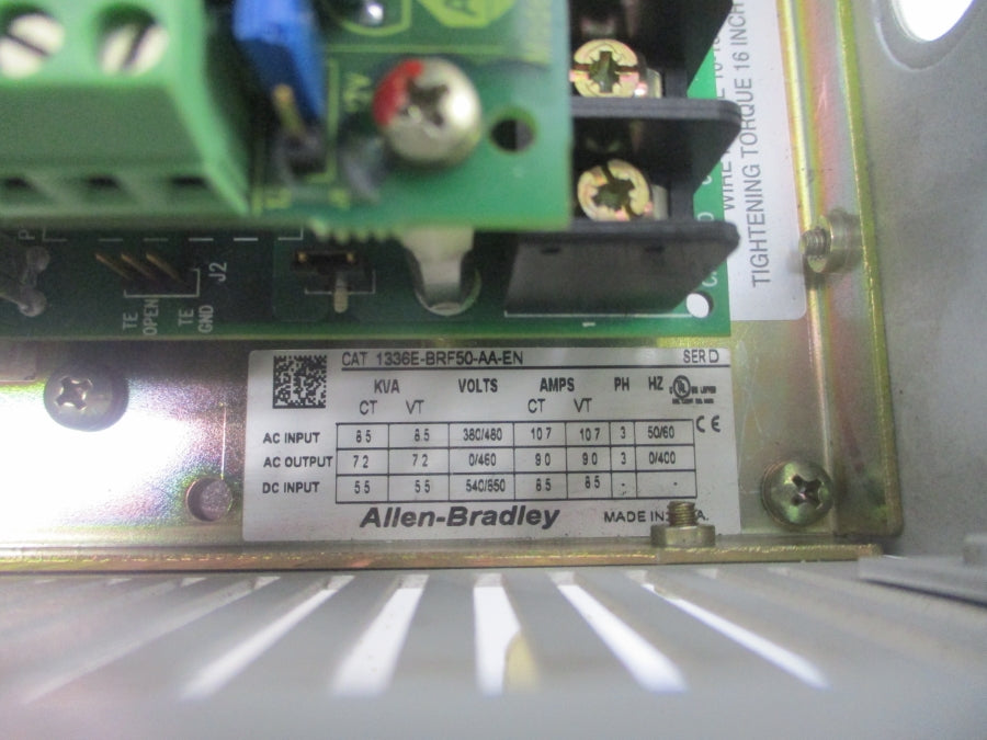INDUSTRIAL SPARE PART 1336E-BRF50-AA-EN SER. D (AS PICTURED) UNMP