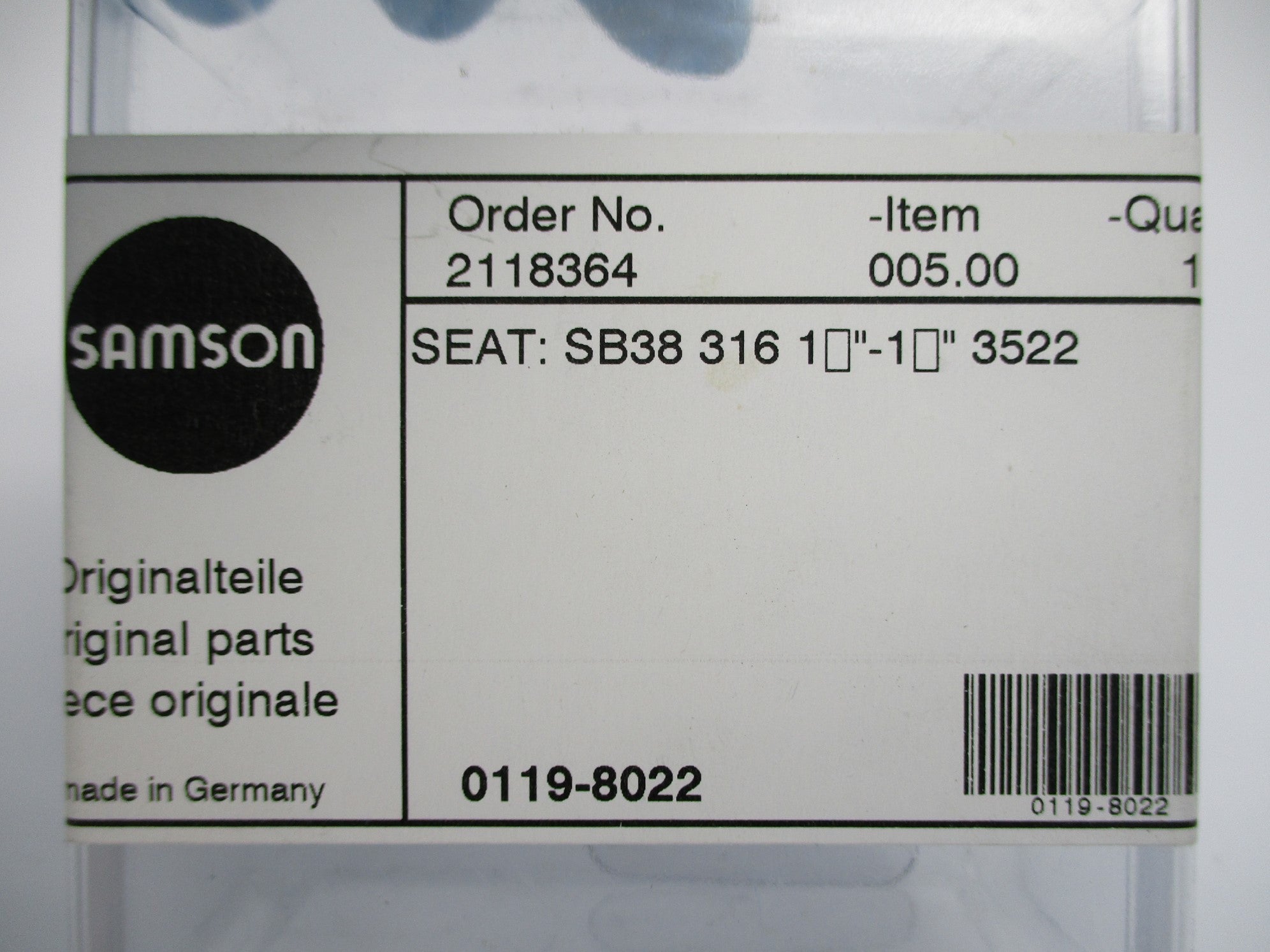 SAMSON 0119-8022 NSMP