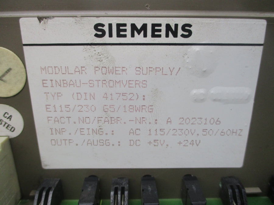 SIEMENS 6ES5955-3LC14 115/230VAC UNMP