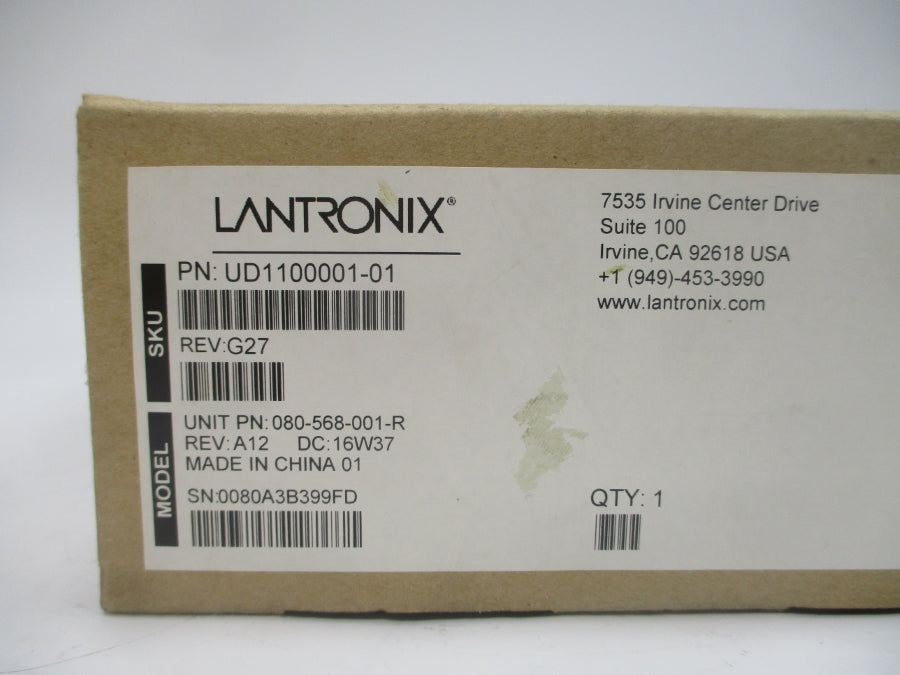 LANTRONIX UD1100001-01 080-568-001-R 9-24VAC REV. A12 NSMP