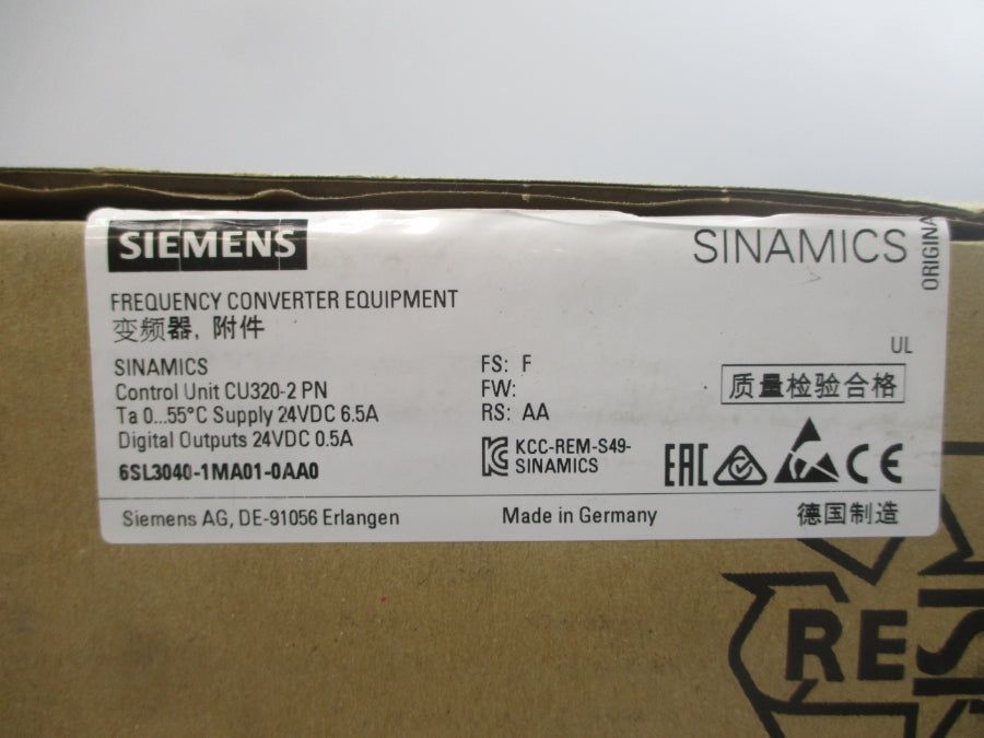 SIEMENS 6SL3040-1MA01-0AA0 24VDC 6.5A NSMP