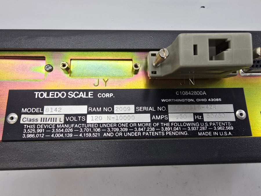 TOLEDO SCALE 8142 120V .30A NSNP