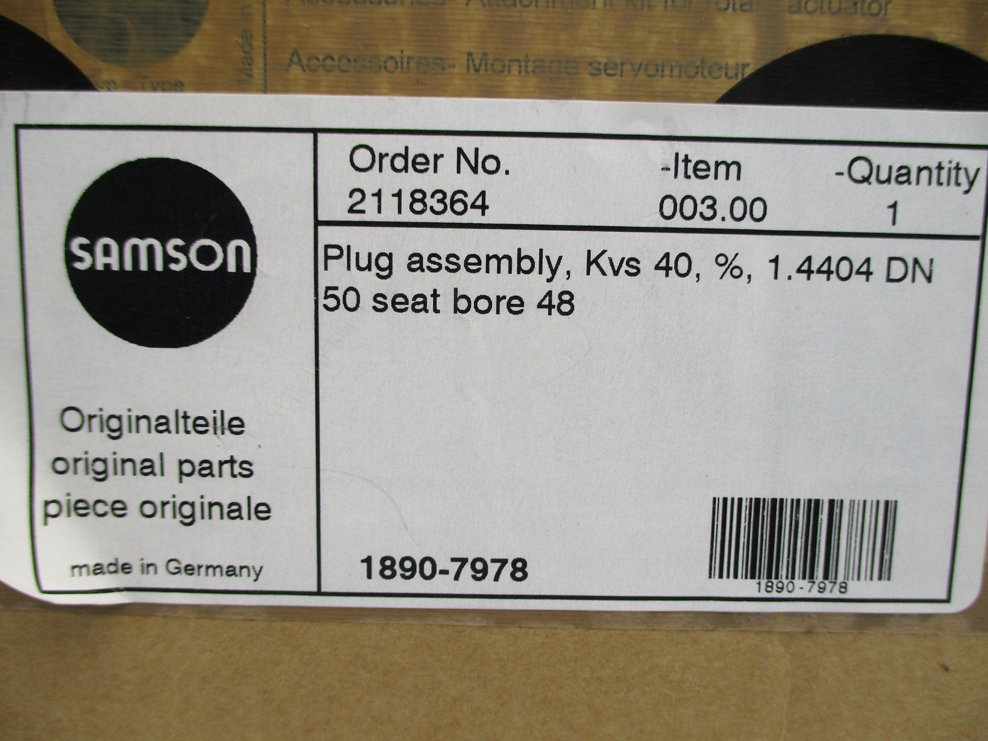SAMSON 1890-7978 NSMP