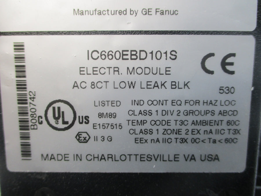 GE FANUC IC660BBD101 115V 15A UNMP