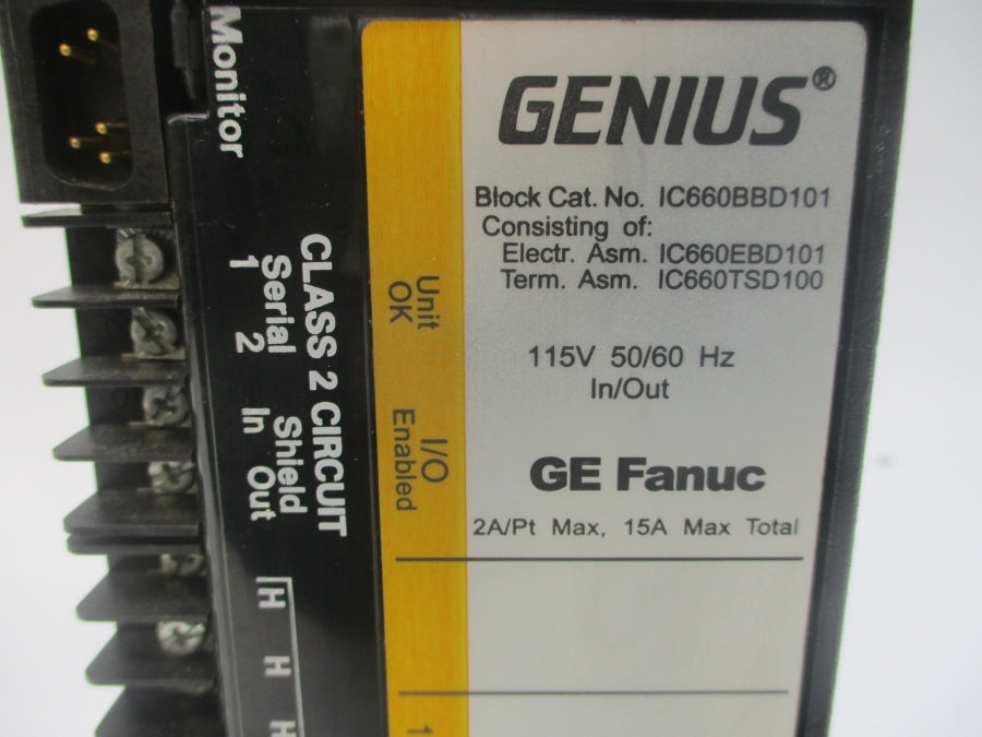GE FANUC IC660BBD101 115V 15A UNMP