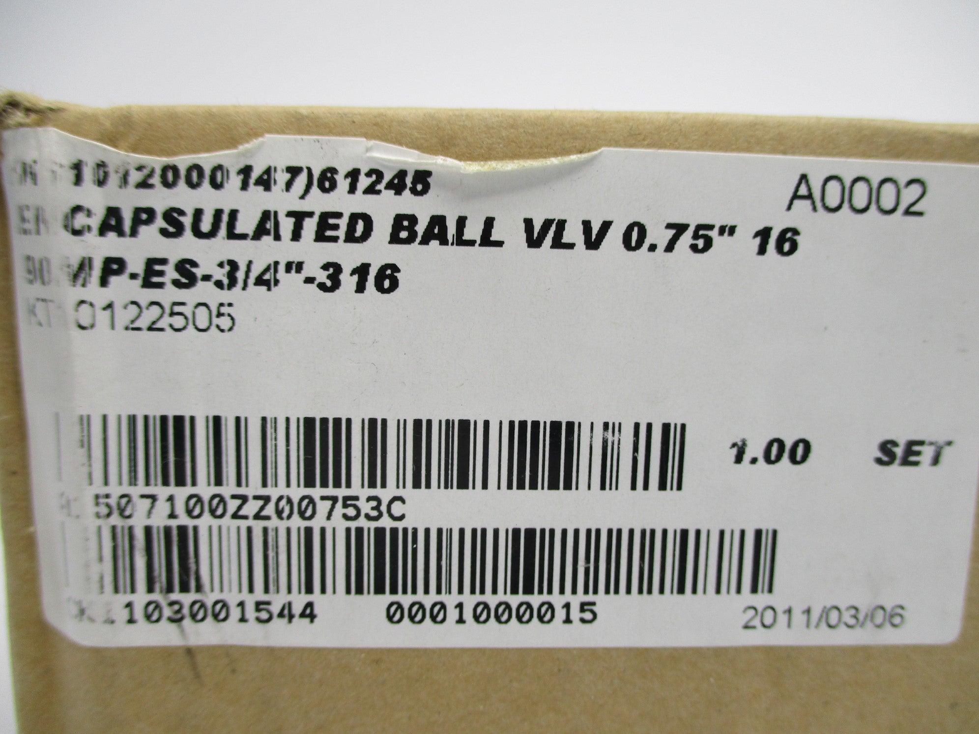 VALVE 90MP-ES-3/4-316 NSMP