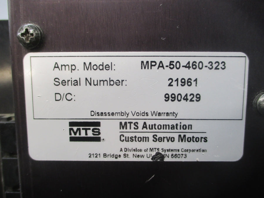 MTS MPA-50-460-323 UNMP