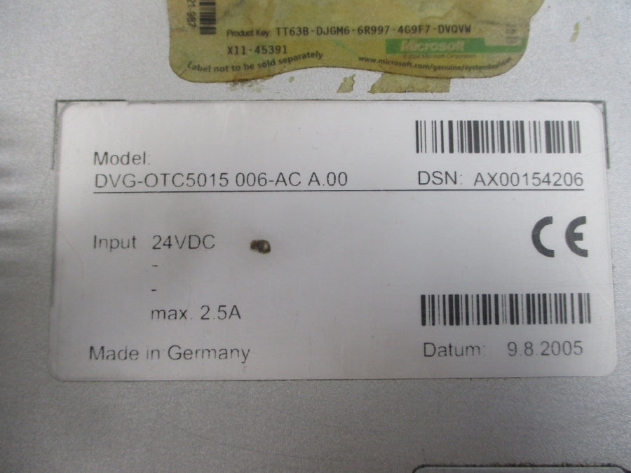 ADS TEC DVG-OTC5015 PANEL UNMP