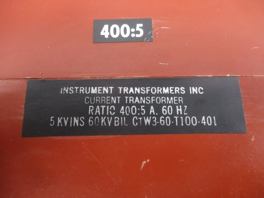 INSTRUMENT TRANSFORMERS CTW3-60-T100-401 NSNP