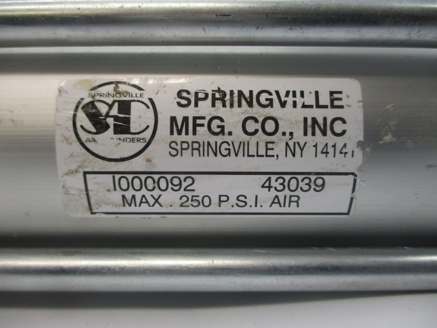 SPRINGVILLE AIR CYLINDERS I000092 43039 250PSI NSNP