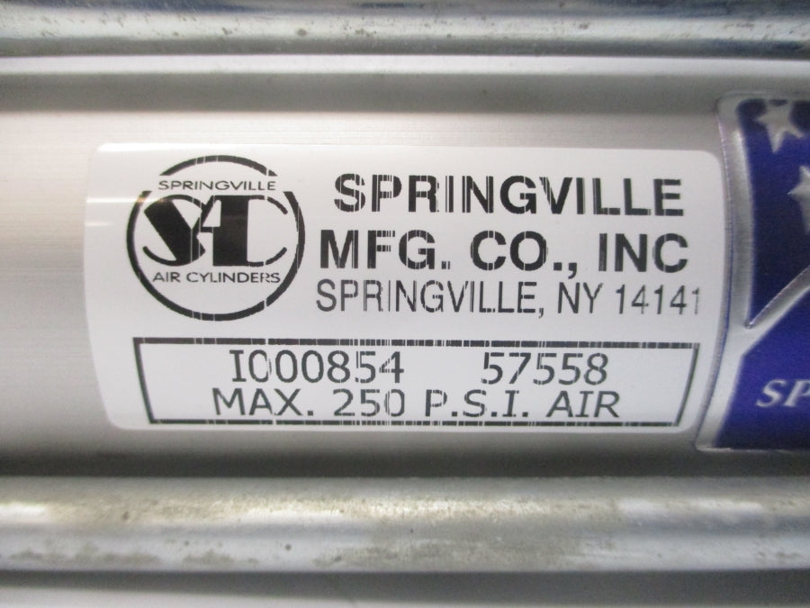 SPRINGVILLE AIR CYLINDER I000854 57558 250PSI NSNP
