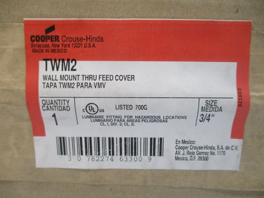 CROUSE-HINDS TWM2 3/4" NSMP