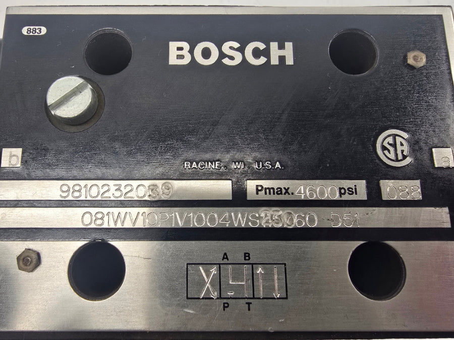 BOSCH 081WV10P1V1004WS23060D51 9810232039 230V 4600PSI NSNP