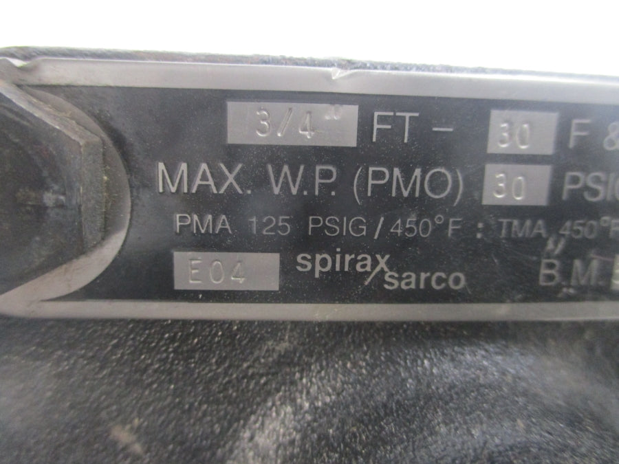 SPIRAX SARCO FT-30 30PSI 3/4" NSNP