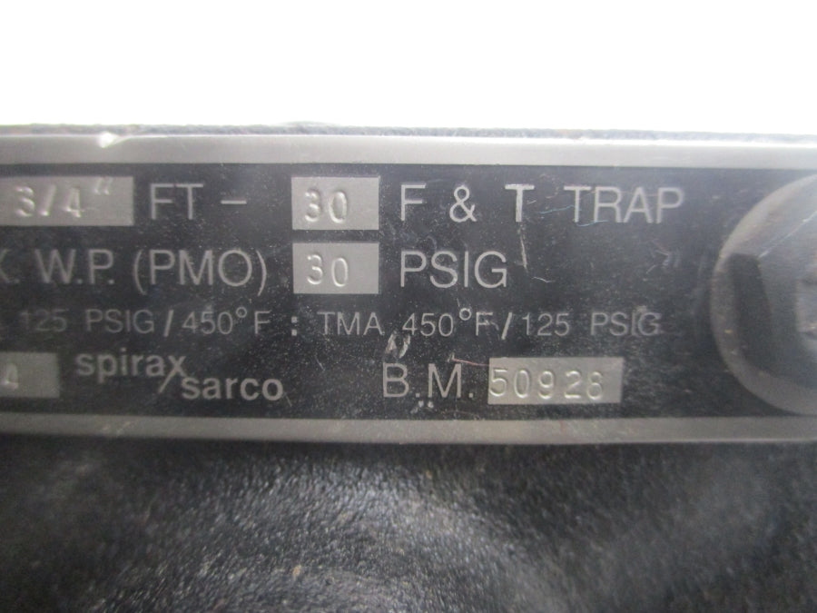 SPIRAX SARCO FT-30 30PSI 3/4" NSNP