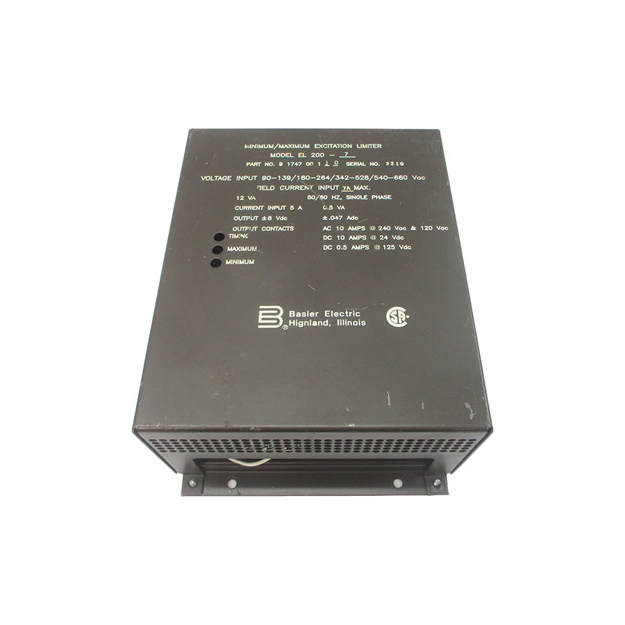 BASLER ELECTRIC EL200-7 9174700110 540-660VAC 7A UNMP
