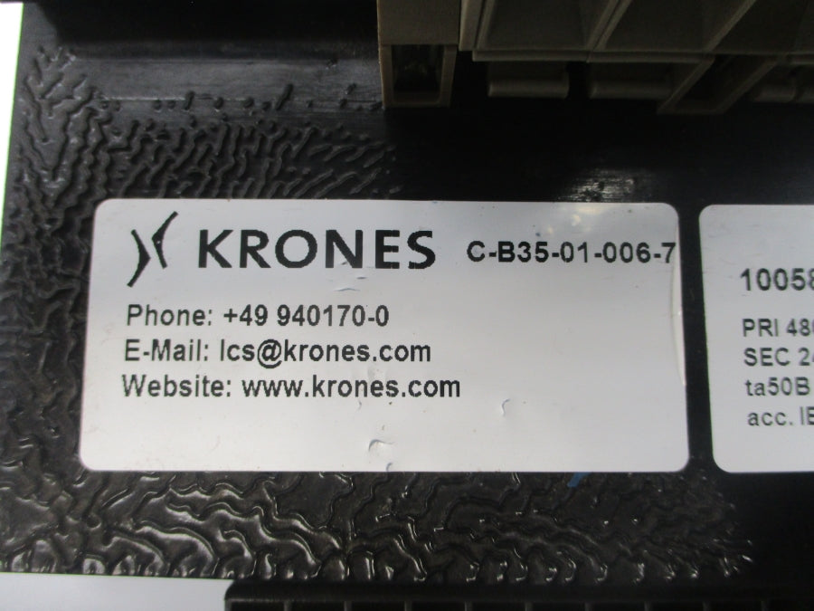 KRONES C-B35-01-006-7 480V 4.35A NSNP