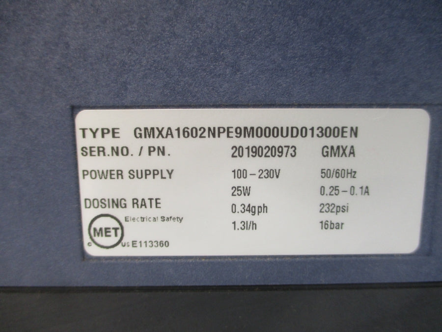 PROMINENT GMXA1602NPE9M000UD01300EN GMXA 100-230V 0.25-0.1A 232PSI NSNP