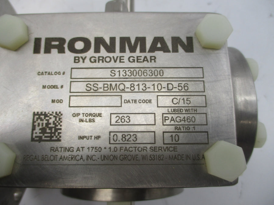 GROVE GEAR SS-BMQ-813-10-D-56 S133006300 NSMP
