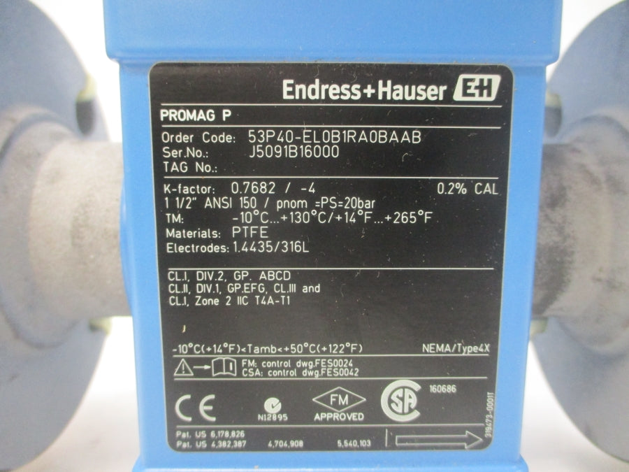 ENDRESS+HAUSER 53P40-EL0B1RA0BAAB 85-260VAC 1-1/2" NSMP