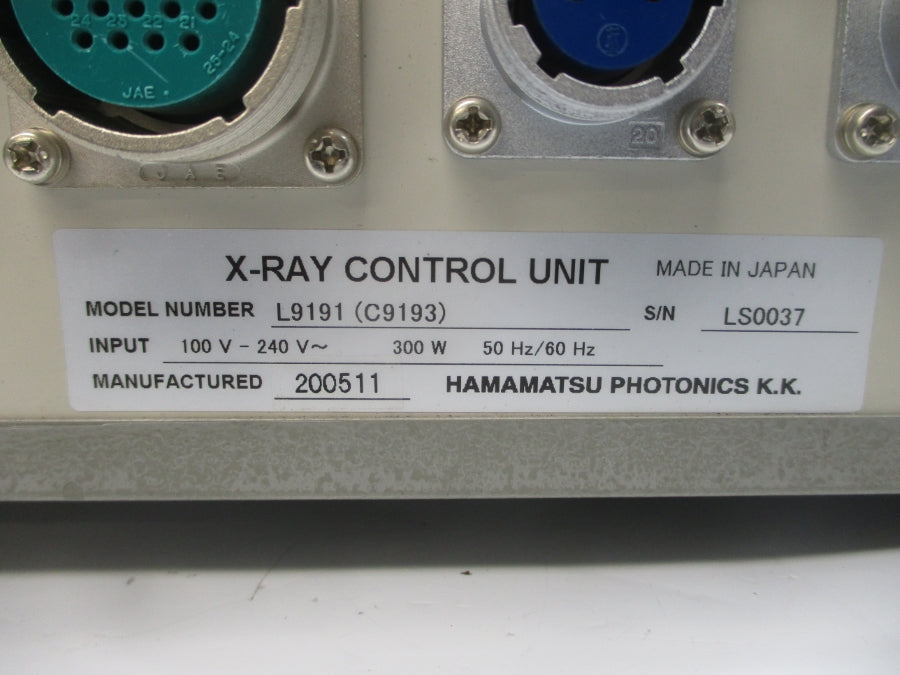 HAMAMATSU PHOTONICS L9191 (C9193) 100-240V 6.3A NSNP
