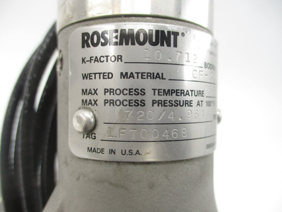 ROSEMOUNT 08800-5014-0001 1FT00468 720PSI REV. AA 3" NSNP