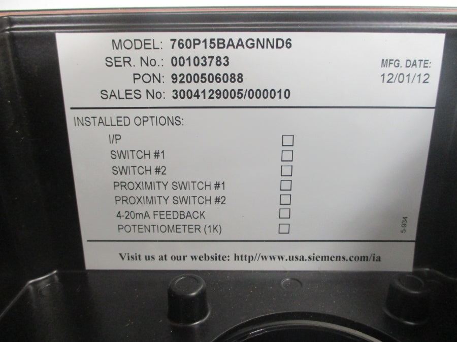 AMRI CA-SR140-10-F/C 760P15BAAGNND6 250VAC 10A 35-150PSI NSNP