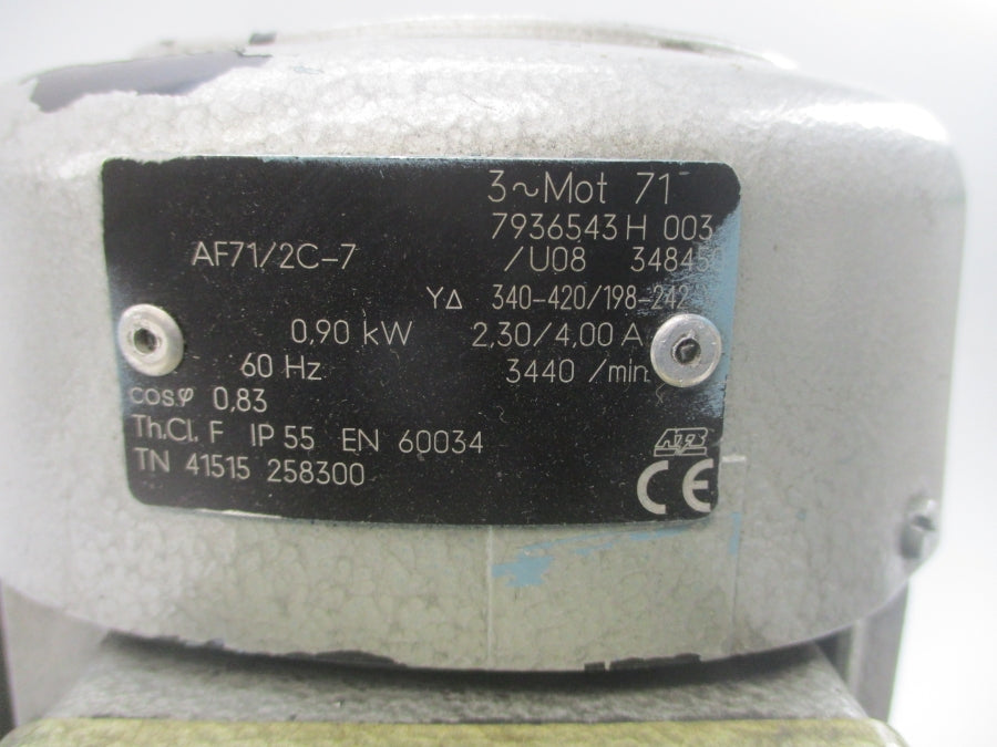 BECKER SV5.130/1-28 340-420/198-242V 2.30/4.00A UNMP