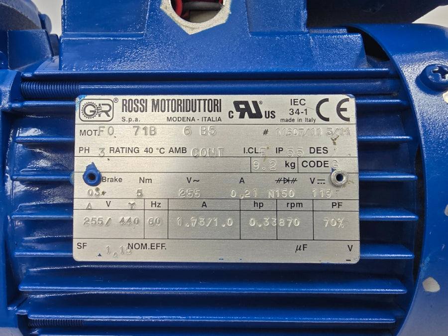 ROSSI F071B6B5 MR3I50UC2A 255/440V 1.73/1.0A NSNP