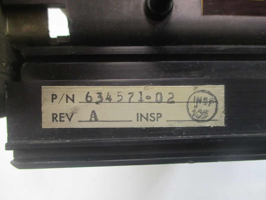 INDUSTRIAL SPARE PART 63436501 115VAC 1A REV. A UNMP