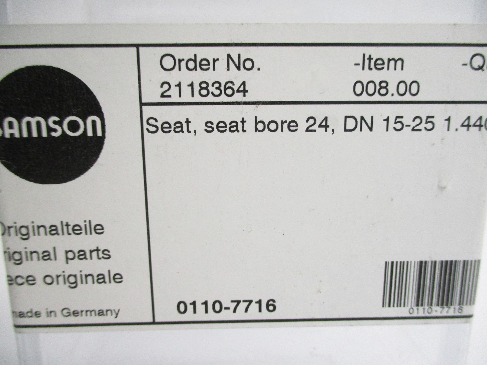 SAMSON 0110-7716 NSMP