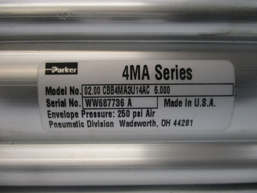 PARKER 02.00CBB4MA3U14AC6.000 SER. 4MA 250PSI NSNP
