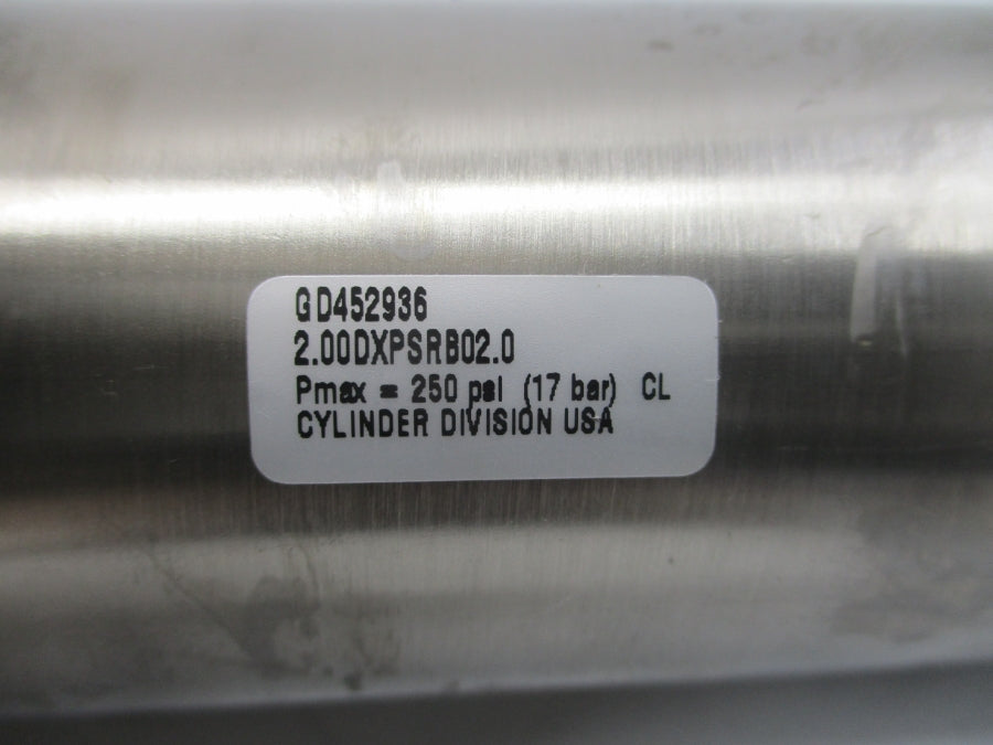 SCHRADER BELLOWS 2.00DXPSRB02.0 GD452936 250PSI NSNP