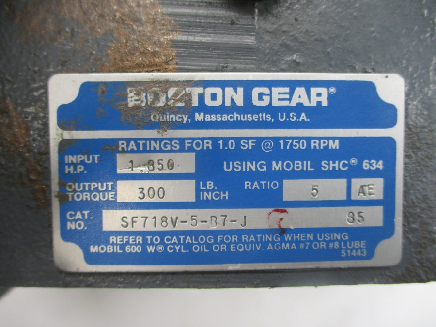 BOSTON GEAR SF718V-5-B7-J NSNP