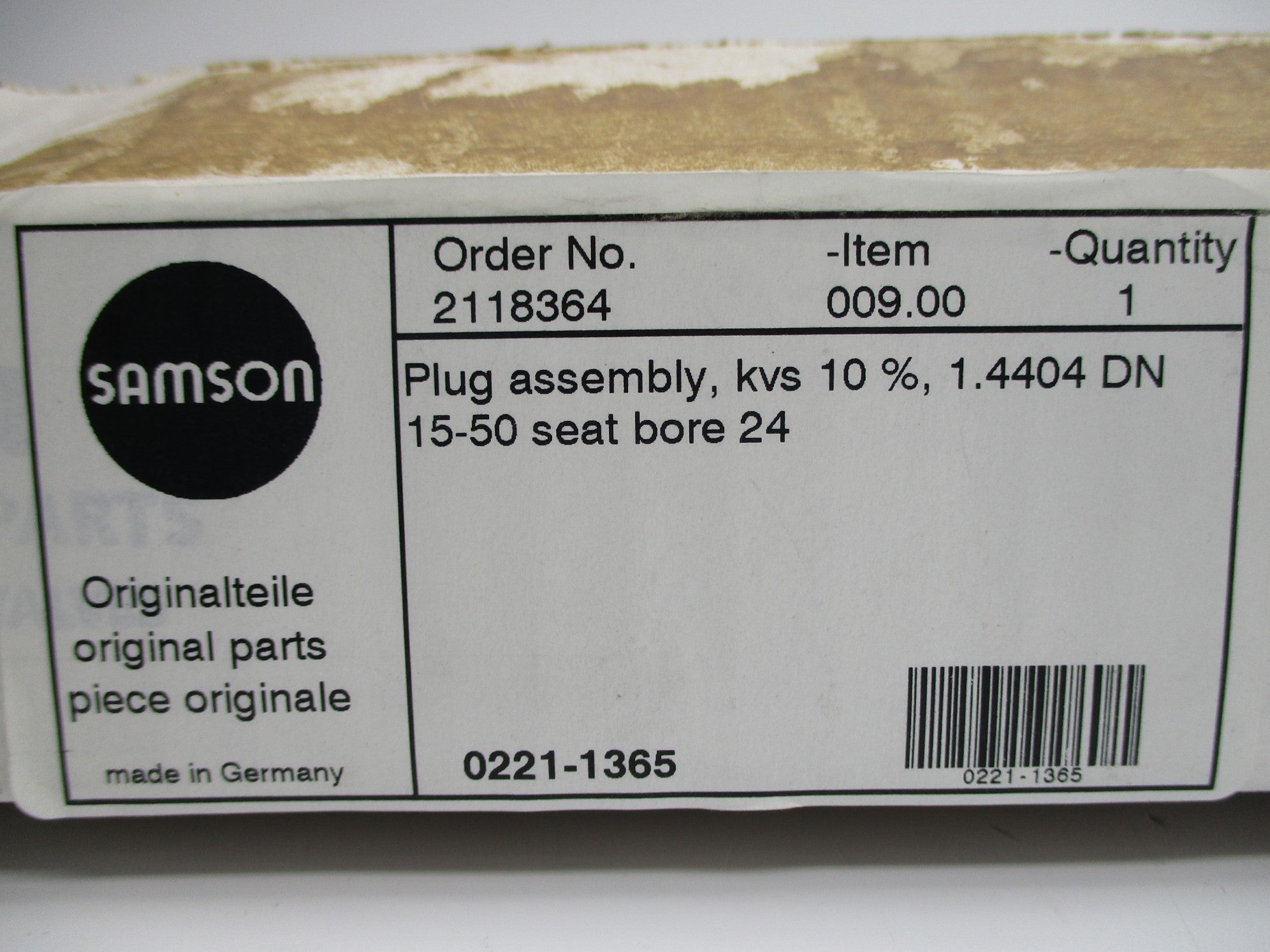 SAMSON 0221-1365 NSMP