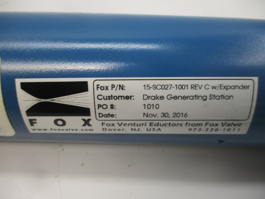FOX VALVE 15-SC027-1001 7PSI REV. C 1-1/4" NSNP