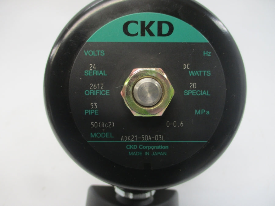 CKD ADK21-50A-03L 24VDC 2-1/2" NSNP