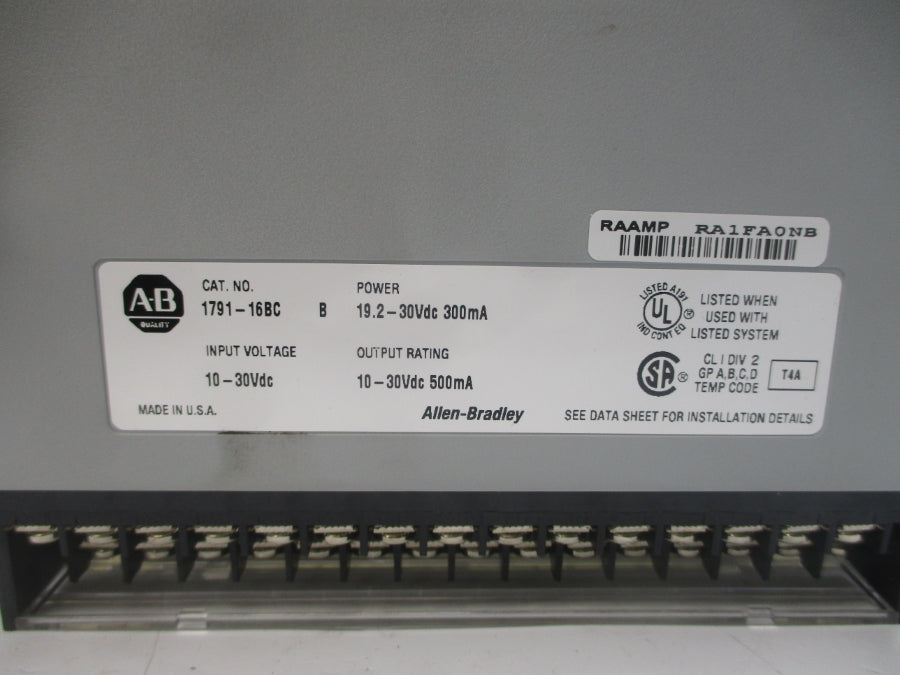 INDUSTRIAL SPARE PART 1791-16BC SER. B 10-30VDC REV. R02 NSMP