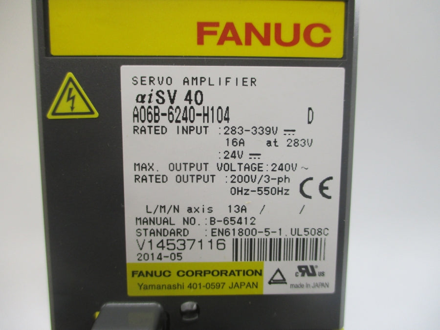 FANUC A06B-6240-H104 283-339V 16A NSMP