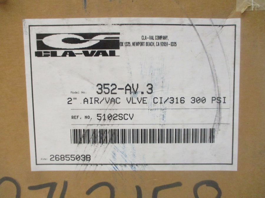 CLA-VAL 352-AV.3 300PSI 2" NSMP