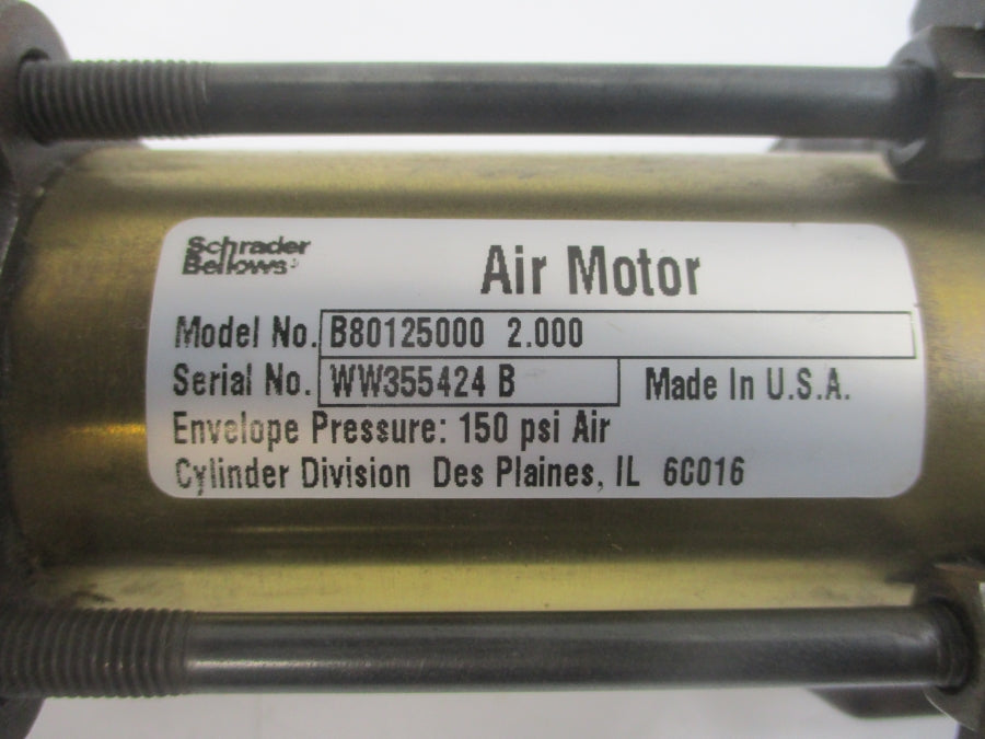 SCHRADER BELLOWS B801250002.000 150PSI NSNP