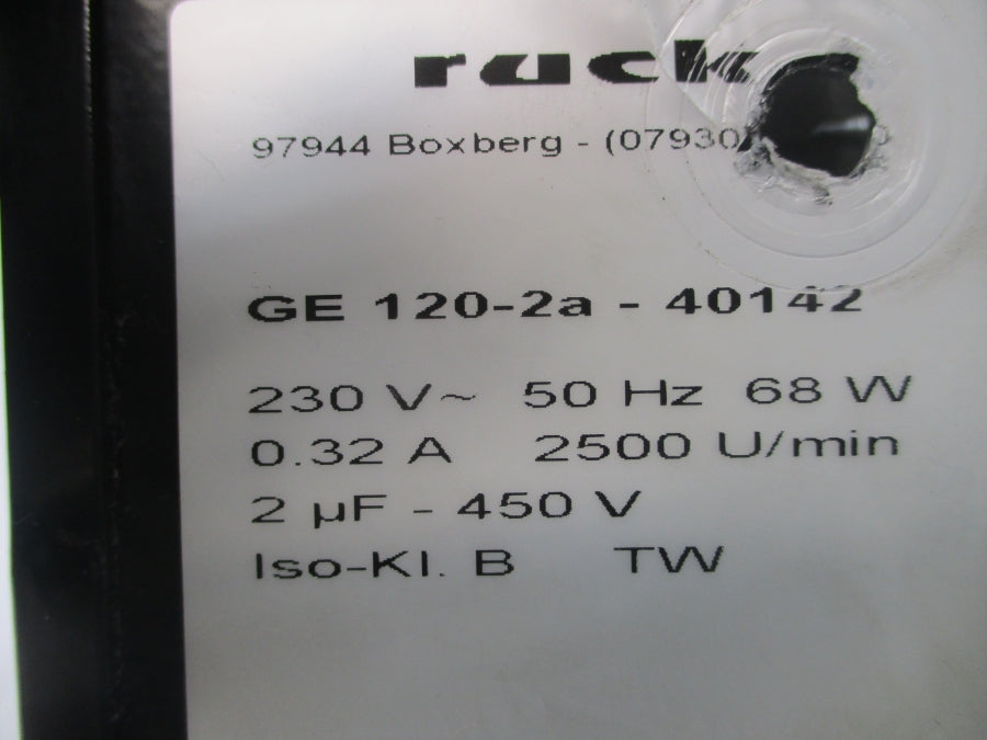 RUCK GE120-2A-40142 230V 0.32A UNMP